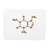 Caffeine Coffee Molecular Chemical Formule Magneet (Horizontaal)