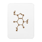 Caffeine Coffee Molecular Chemical Formule Magneet (Verticaal)