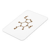 Caffeine Coffee Molecular Chemical Formule Magneet (Linkerzijde)