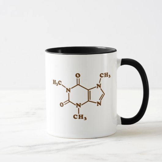 Caffeine Coffee Molecular Chemical Formule Mok (Rechts)