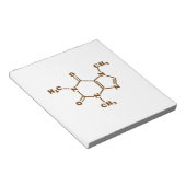 Caffeine Coffee Molecular Chemical Formule Notitieblok (Schuin)