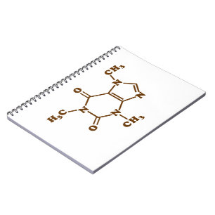 Caffeine Coffee Molecular Chemical Formule Notitieboek
