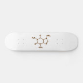 Caffeine Coffee Molecular Chemical Formule Persoonlijk Skateboard (Horizontaal)
