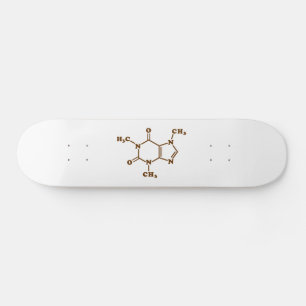 Caffeine Coffee Molecular Chemical Formule Persoonlijk Skateboard