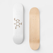 Caffeine Coffee Molecular Chemical Formule Persoonlijk Skateboard (Voorkant)