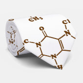 Caffeine Coffee Molecular Chemical Formule Stropdas (Opgerold)