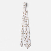 Caffeine Coffee Molecular Chemical Formule Stropdas (Achterkant)