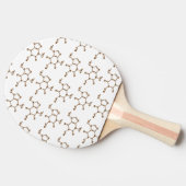 Caffeine Coffee Molecular Chemical Formule Tafeltennisbatje (Zijkant)