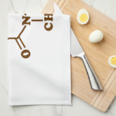 Caffeine Coffee Molecular Chemical Formule Theedoek (Quarter Fold)