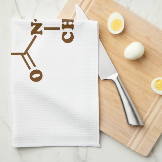 Caffeine Coffee Molecular Chemical Formule Theedoek (Quarter Fold)