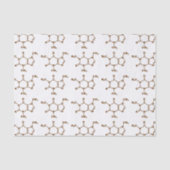 Caffeine Coffee Molecular Chemical Formule Tissuepapier (Voorkant)