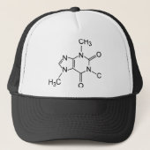 Caffeine Coffee Molecule Chemische Schema Trucker Pet (Voorkant)