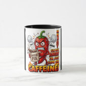 Caffeïne Combo Koffiemok | Grappige Koffie Mok (Midden)