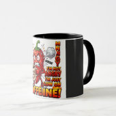 Caffeïne Combo Koffiemok | Grappige Koffie Mok (Voorkant rechts)