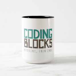 Caffeine, dan code tweekleurige koffiemok