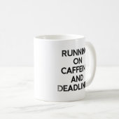 Caffeïne & Deadlines Hustle Mok (Voorkant rechts)