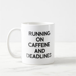 Caffeïne & Deadlines Hustle Mok