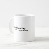 Caffeïne Eerst - Koffiemok (Voorkant links)