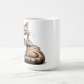 Caffeïne eerst koffiemok voor kat- en koffieliefhe (Center)