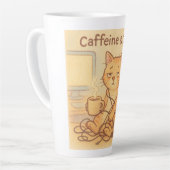 Caffeïne en Chaos koffiemok Latte Mok (Linkerhoek)