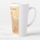 Caffeïne en Chaos koffiemok Latte Mok (Rechts)