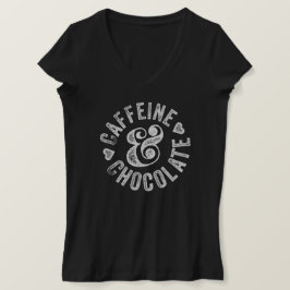 Caffeine en chocolade t-shirt