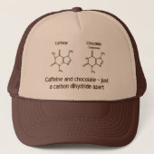 Caffeine en chocolade trucker pet (Voorkant)