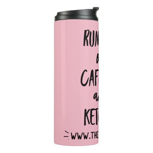 Caffeine en Ketonen Thermosbeker (Gedraaid links)