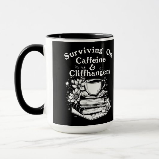 Caffeïne en spannende momenten mok (Links)