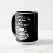 Caffeïne en spannende momenten mok (Voorkant links)