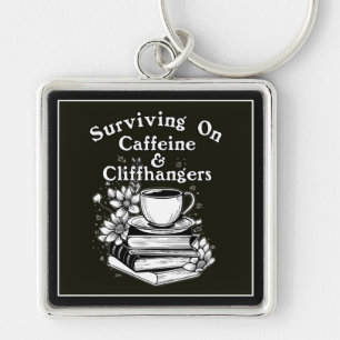 Caffeïne en spannende momenten sleutelhanger
