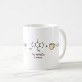 Caffeine Equation–Coffee Powers You Funny Science  Koffiemok (Voorkant rechts)