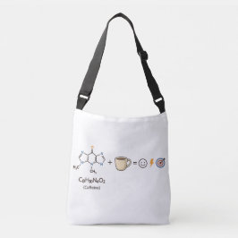 Caffeine Equation Tote Bag–Science Coffee Nerd Bag Crossbody Tas
