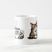 Caffeine First Coffee Mug for Grumpy Coffee Lovers Koffiemok (Center)