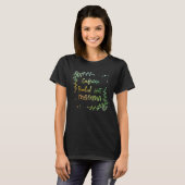 Caffeine Fueled Hot Momma Coffee  Mom Coffee  1 T-shirt (Voorkant volledig)