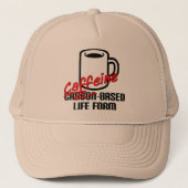 Caffeine-gebaseerde Life Form Funny Coffee Ball Pe Trucker Pet (Voorkant)