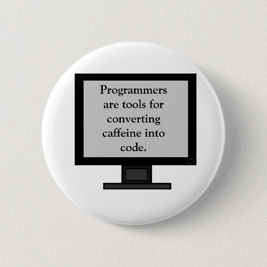 Caffeine in Code Button (Voorkant)