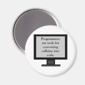 Caffeine in Code Magnet (Voorkant / Achterkant)