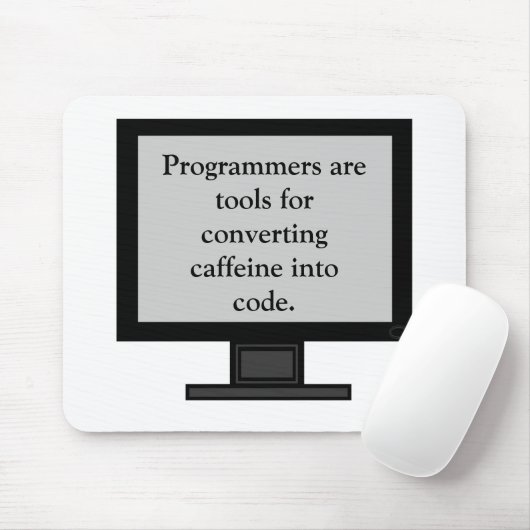 Caffeine in Code Mousepad Muismat (Met muis)