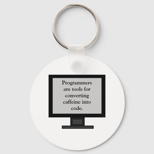 Caffeïne in Code Sleutelhanger (Voorkant)