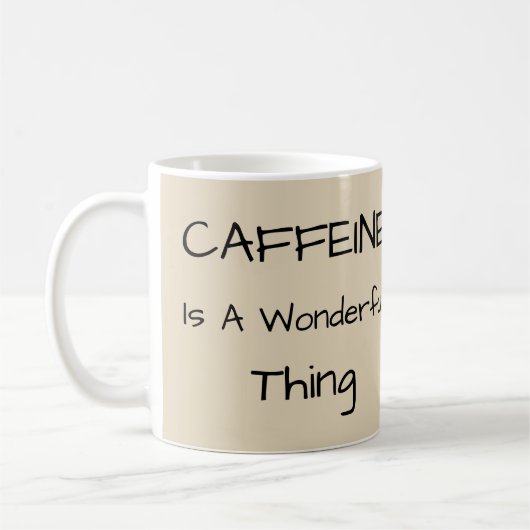 Caffeine is een geweldig ding koffiemok (Links)