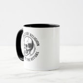 CAFFEINE IS MIJN RELIGIE. WOede IS DE RITUEEL. Mok (Voorkant links)