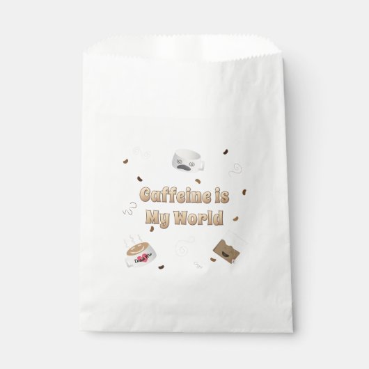 Caffeine is mijn wereld bedankzakje (Voorkant)