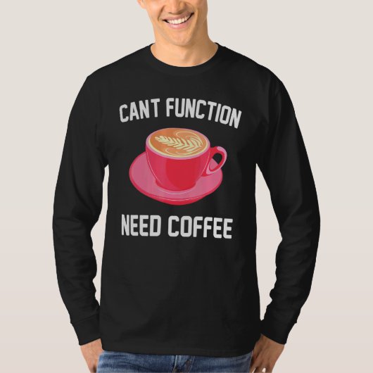 Caffeine - Kant voor verkanting - Koffie - Espress T-shirt (Voorkant)