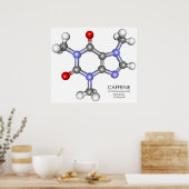 Caffeine - koffie poster (Keuken)