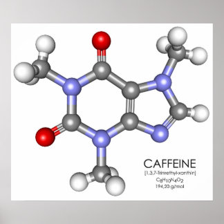Caffeine - koffie poster