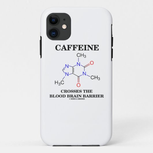 Caffeine kruist de bloedbraindrager Case-Mate iPhone case (Achterkant)