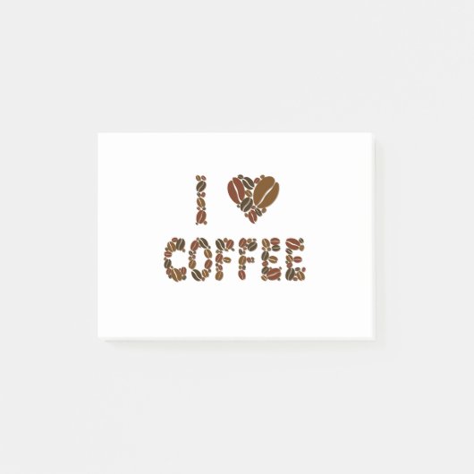 Caffeine Liefhebber - Koffiebonen Post-it® Notes (Voorkant)