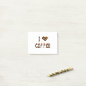 Caffeine Liefhebber - Koffiebonen Post-it® Notes (Op bureau)
