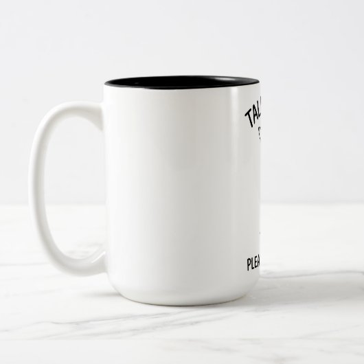 Caffeïne Liefhebbers Tweekleurige Mok (Links)